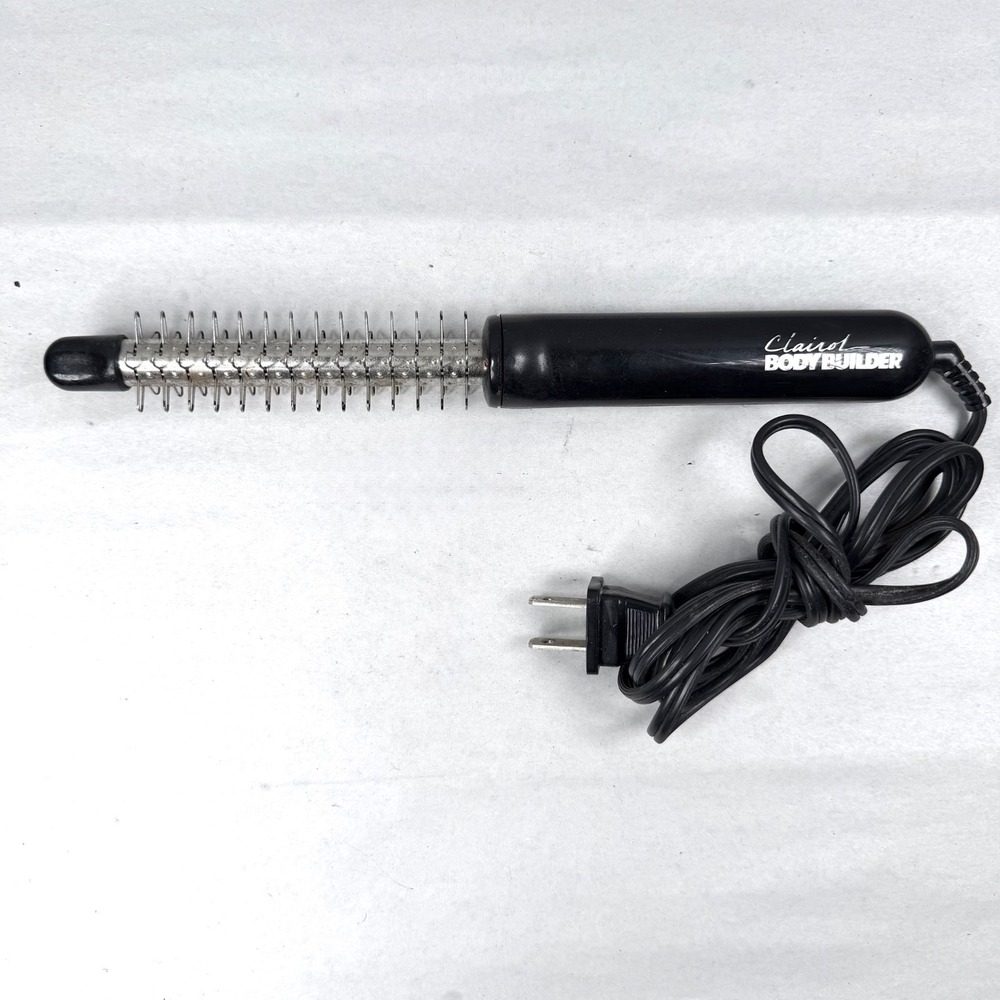 Vintage 1990 Clairol BODY BUILDER Plus Curling Steam Styling Brush / Excellent